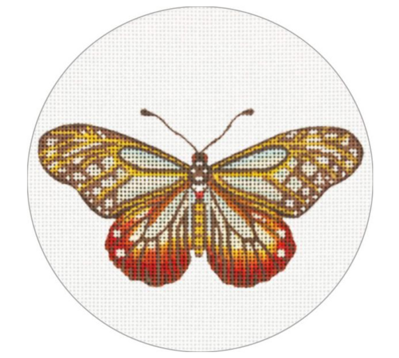 MLT746D  RED/BROWN BUTTERFLY ORNAMENT