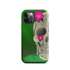 Floral Skull on Green Tough Case for iPhone®