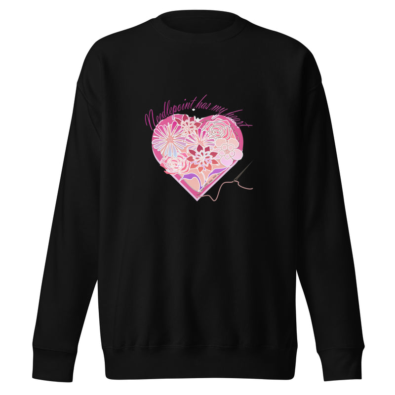 Needlepoint Has My Heart Sweatshirt