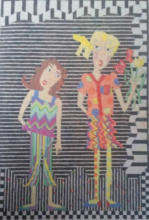 Penny Macleod:PM196, 9 x 13 1/4", 18M 2 Girls