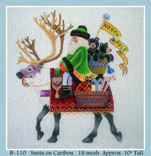 Santa on Caribou