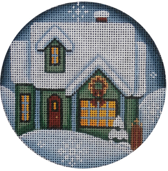 Green Cottage – BeStitched Needlepoint