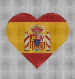 HT41 - Spanish Flag Heart