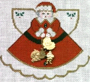 PP996AL-Angel with charms: Santa Suit (red)