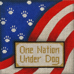 ornament One Nation Under Dog 22112