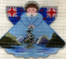 PP994AZ-Angel with charms: New Zealand (Milford Sound)