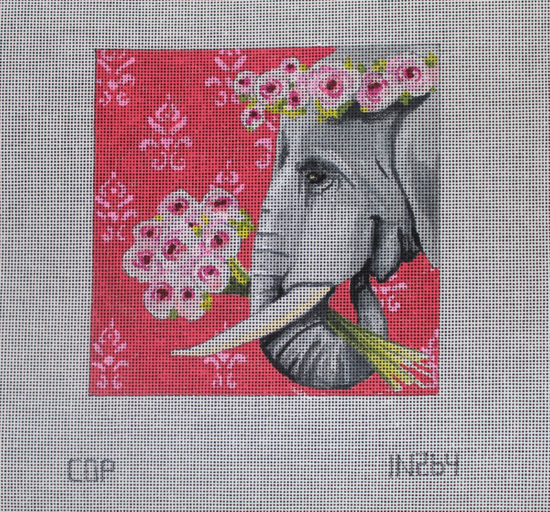 Elephant with Roses