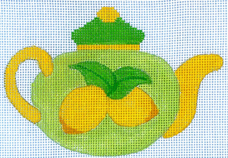 HB-304 - teapot- lemons with stitchguide