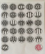 Golf Ball Monogram Round