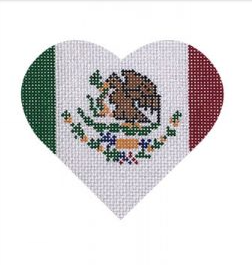 HT43 - Mexican Flag Heart
