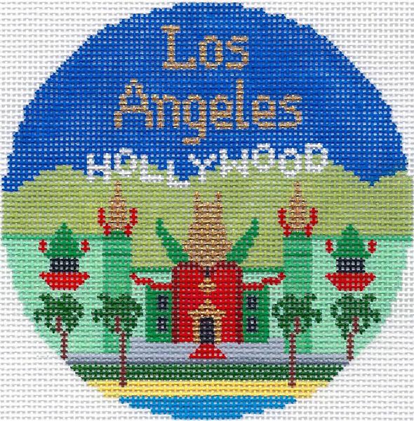 circle Los Angeles Ornament