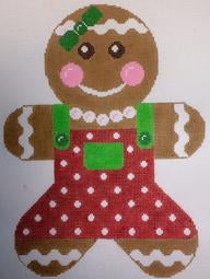 Gingerbread Girl Red & Green