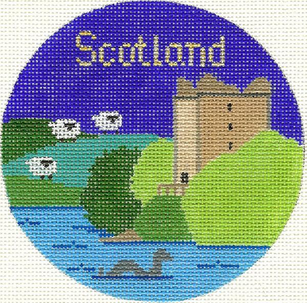 circle Scotland Ornament