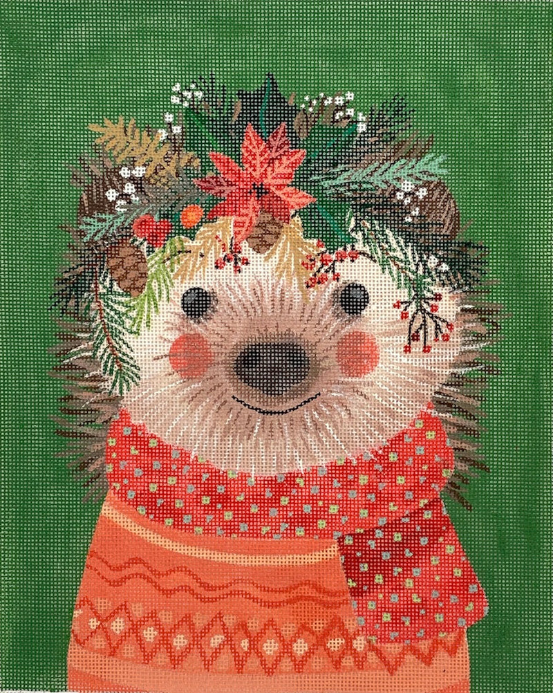 MIAC-PL-02 Mia Charro -Christmas Squad -Hedgehog on Green