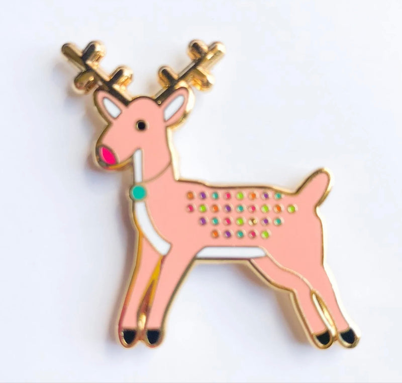 Needleminder Pink Reindeer Needle Minder – BeStitched Needlepoint