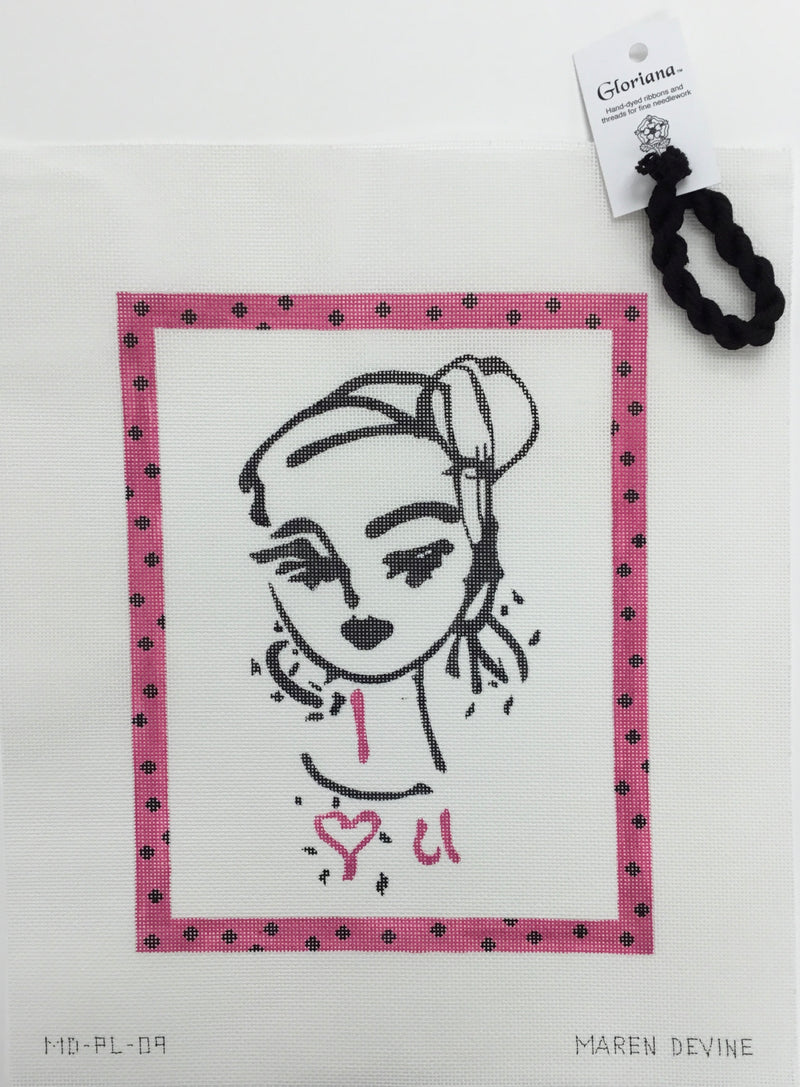 MD-PL-09 - Maren Devine – I love u Napkin Art Sketch (on 18)