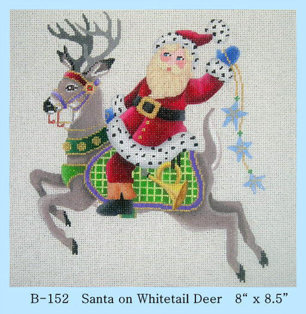 Santa on Whitetail Deer
