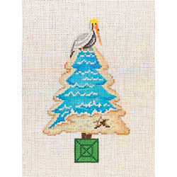 85028-CHR - ornament, pelican on tree