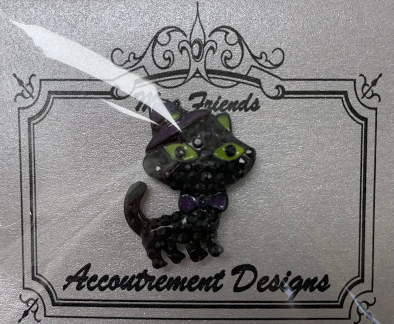 Accoutrement Designs Black Cat w/Hat (small)