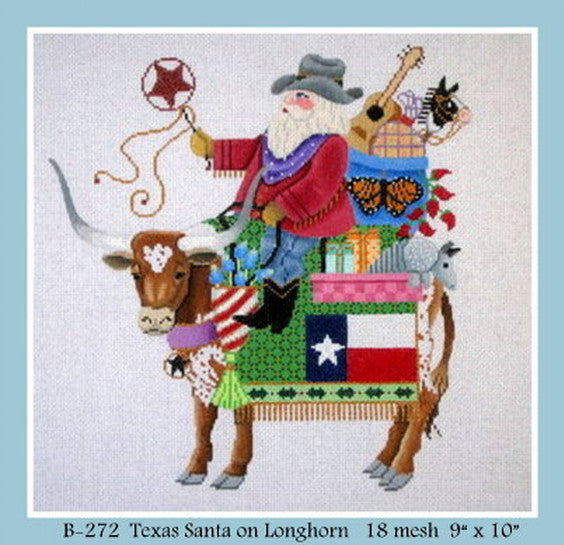 Texas Longhorn Santa