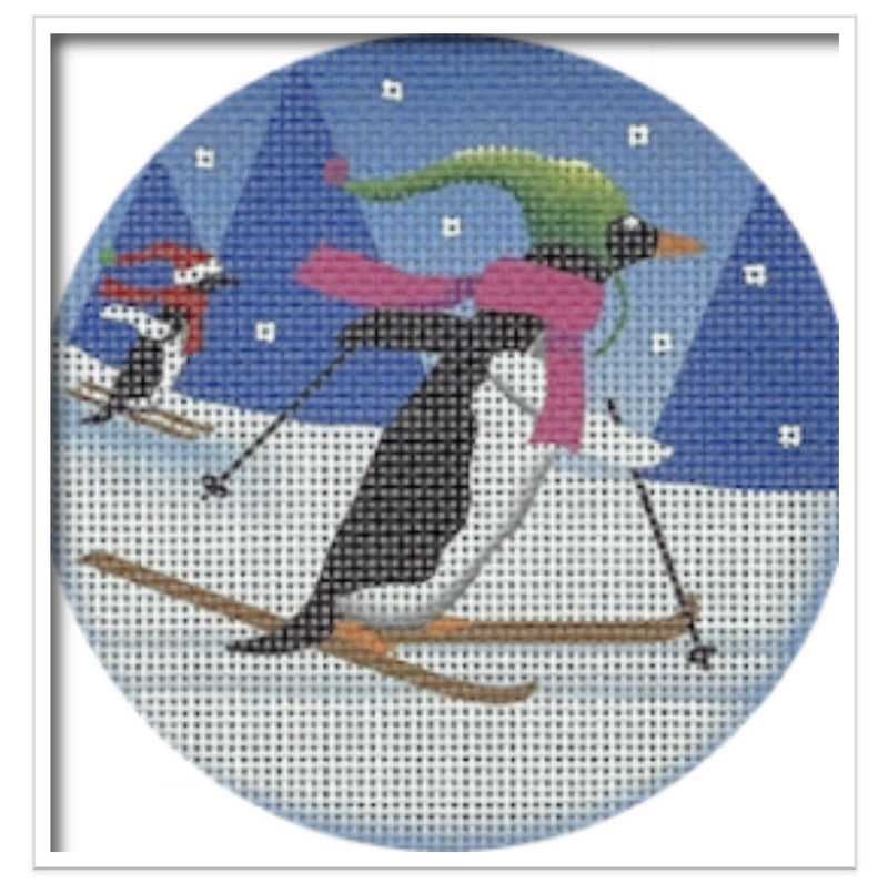 WA08- Cross Country Penguin Ornament