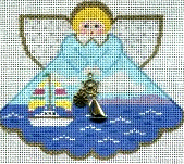 PP996DC - Angel with charms: Sailing (scene)