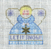 PP999AD - Mini-Angel: Let It Snow Angel (Light Blue)