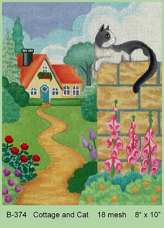 Cottage and Cat