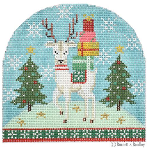 BB 6188 - Snowdome - Reindeer with Packages