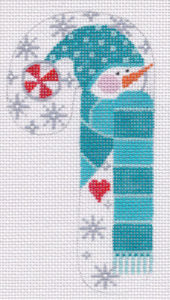 CH-24  - Snowman Peppermint Candy Cane