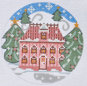 CH-296  - Pink House Ornament