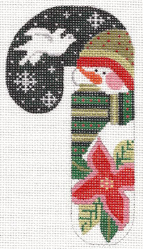 CH-42-13M Poinsettia Hat Snowman Candy Cane on 13M