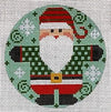 Santa Round - Checkered Coat Greens