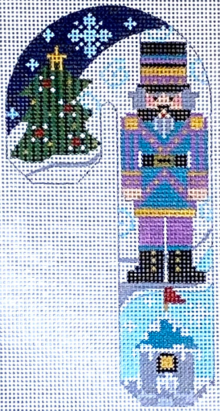 CH-694 - Teal and Purple Nutcracker candy cane