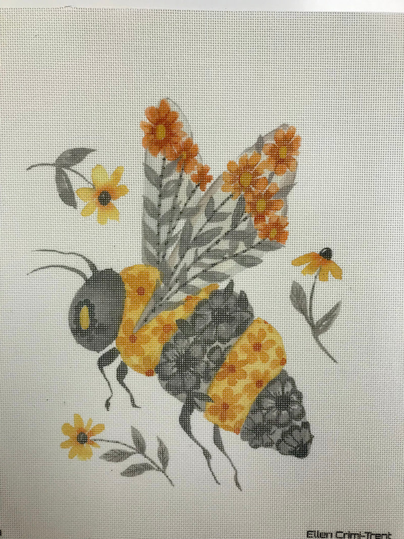 ECT640A Bee w/Flowers