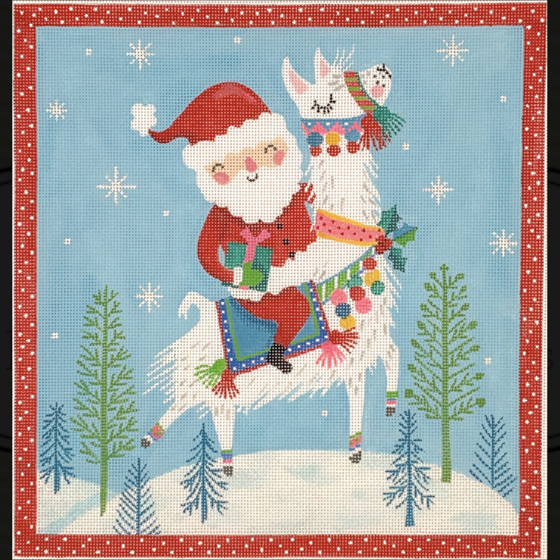 Santa Dashing Through the Snow on a Llama by Kate Dickerson