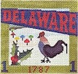 Delaware Postcard - BeStitched Needlepoint