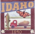 Idaho Postcard - BeStitched Needlepoint