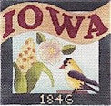 Iowa Postcard - BeStitched Needlepoint