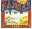 Kansas Postcard - BeStitched Needlepoint