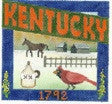 Kentucky Postcard - BeStitched Needlepoint