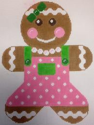 Gingerbread Girl Pink & Lime