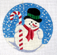 GL-85  - Candy Cane Snowman Ornament
