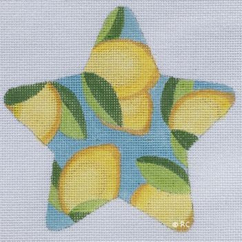 Lilly Inspired Lemon Print Star