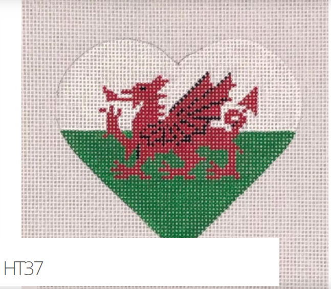 HT37 - Wales Flag Heart
