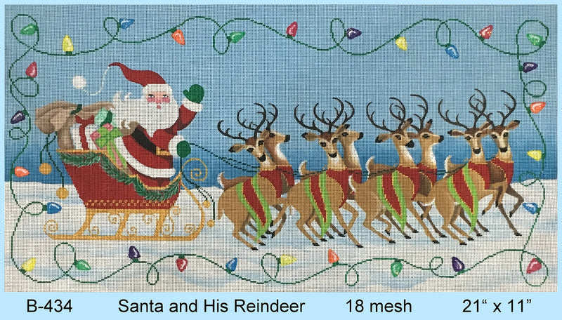 Santa and His Reindeer