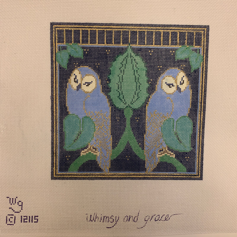 Wg12115 - Voysey's Blue Owls - EGC