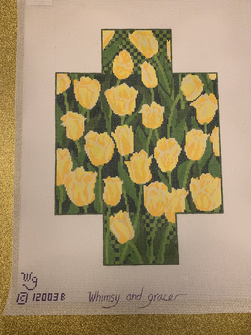 Wg12003B - Yellow Tulips Brick Cover