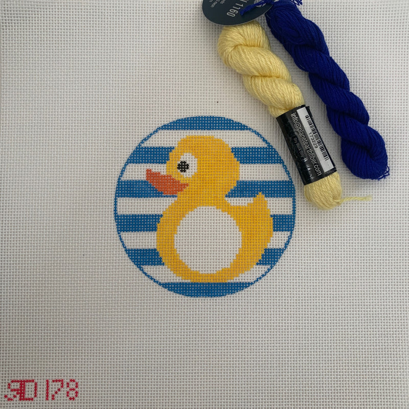 Rubber Duck Monogram Round