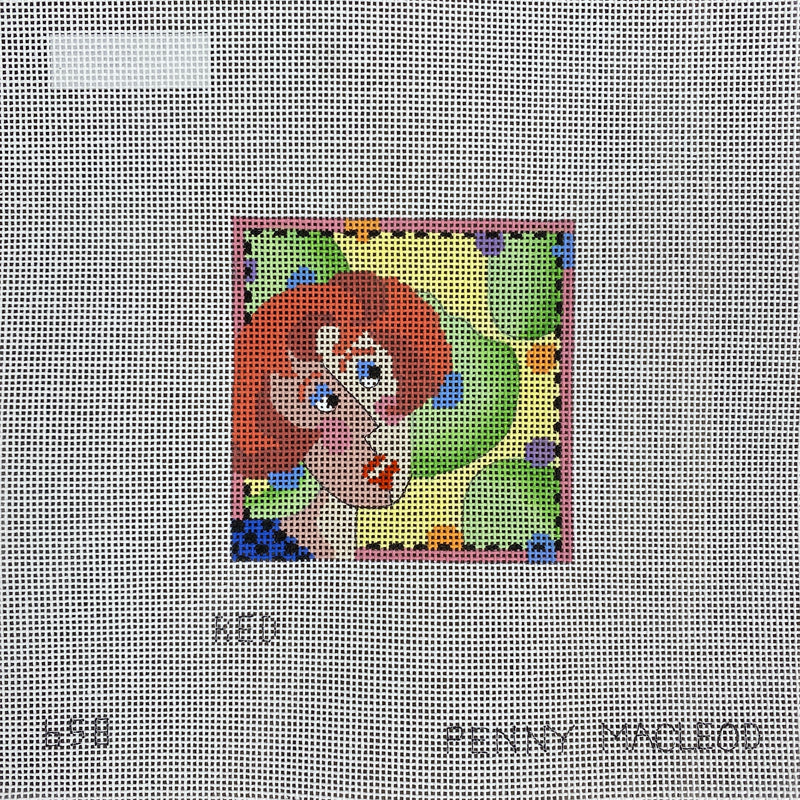 Penny Macleod:PM658 Coaster RED head